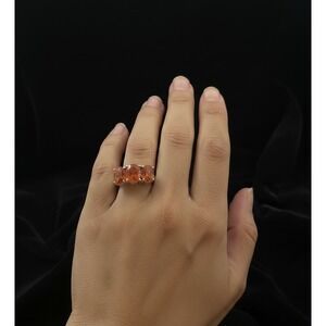 JTV BBJ 9.25 Sterling Silver Spessartine Ring Size 5